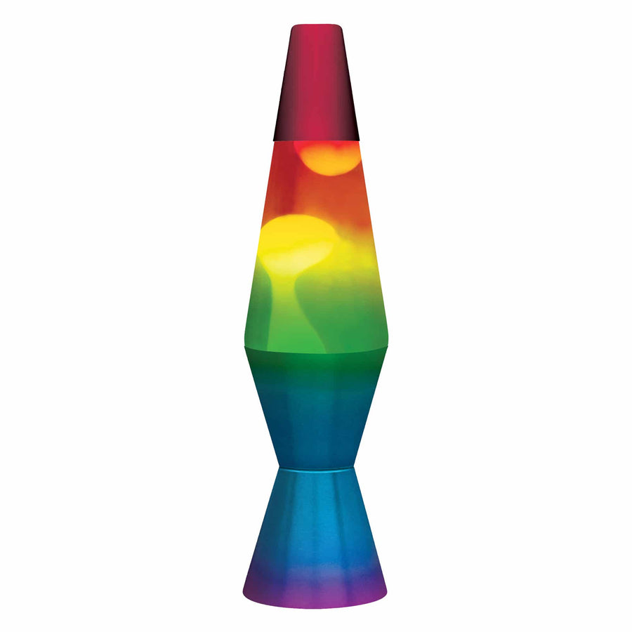 11.5″ LAVA LAMP RAINBOW – WHITE/TRICOLOR F8