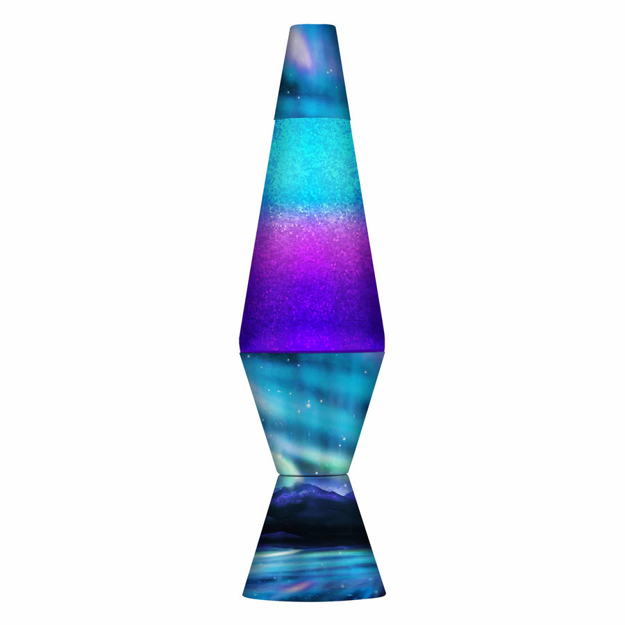 14.5″ LAVA LAMP COLORMAX NORTHERN LIGHTS – GLITTER J6