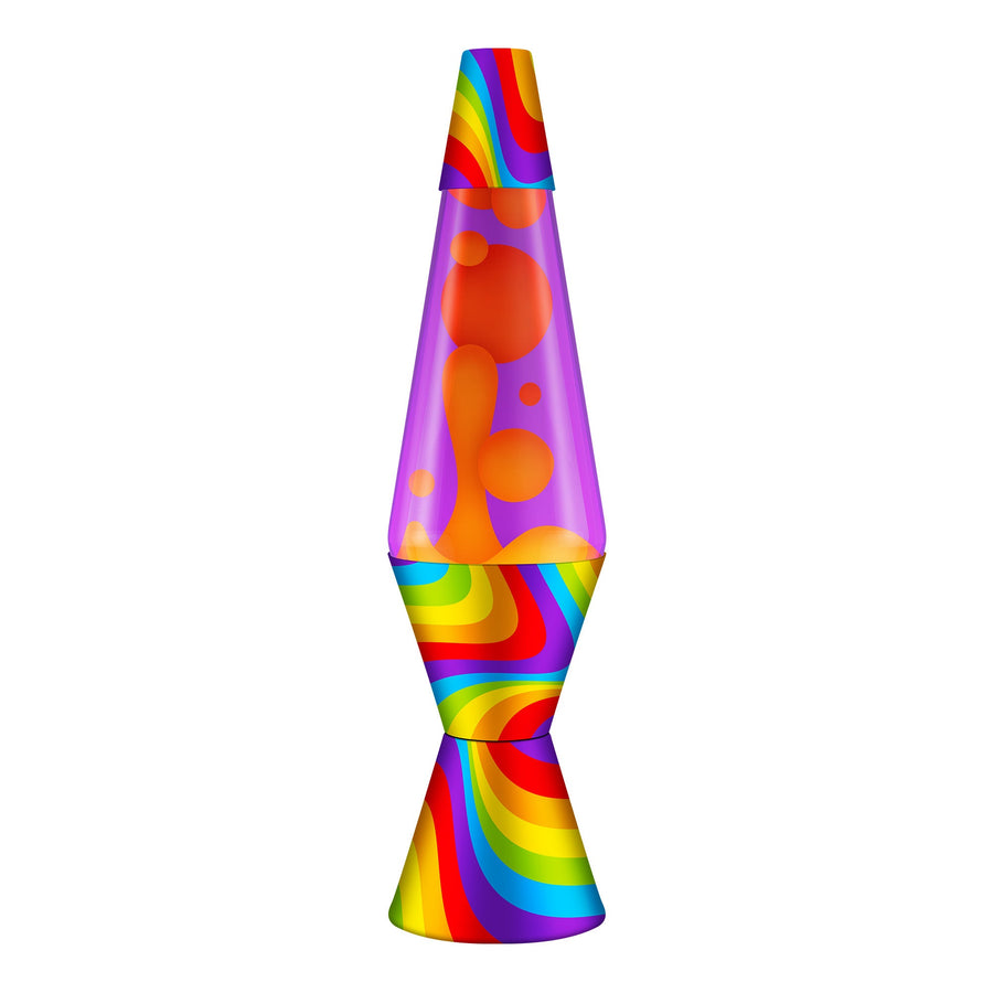 14.5″ LAVA LAMP FLOWING COLOR BANDS O4