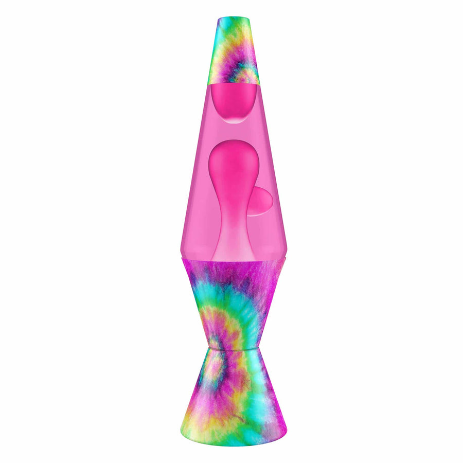 14.5″ LAVA LAMP – TIE DYE PINK SPIRAL S4