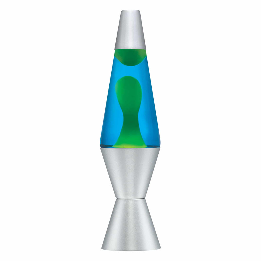 14.5” LAVA LAMP – YELLOW/BLUE/SILVER D0