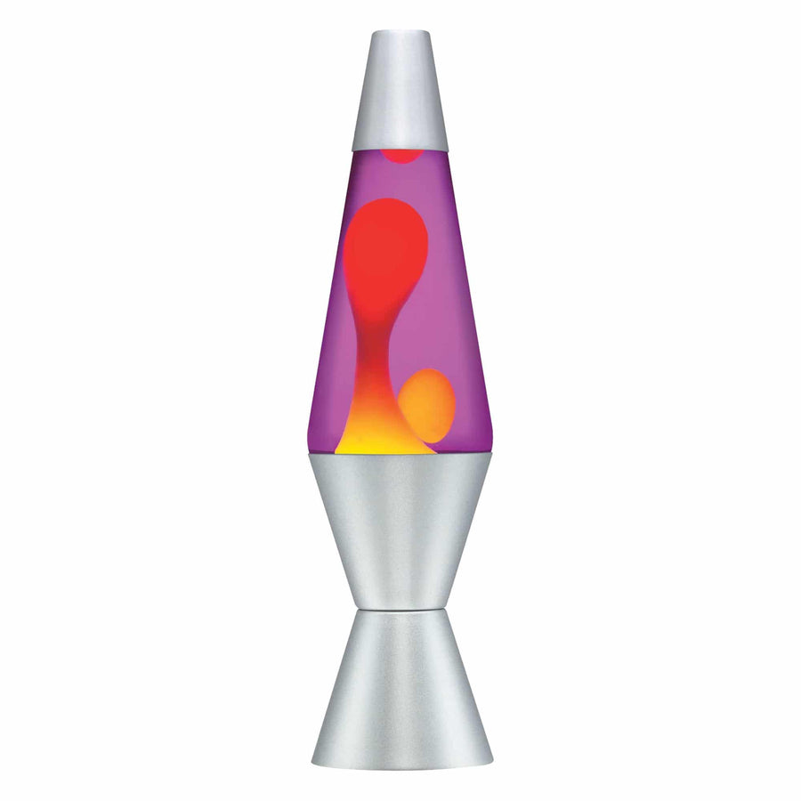 14.5” LAVA LAMP – YELLOW/PURPLE/SILVER K1