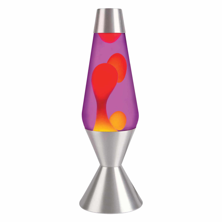 16.3″ LAVA LAMP – YELLOW/PURPLE/SILVER F9